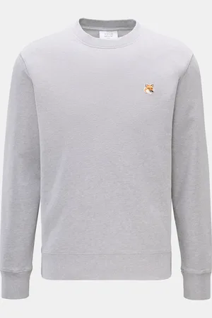Maison Kitsuné Herren - Rundhals-Sweatshirt meliert