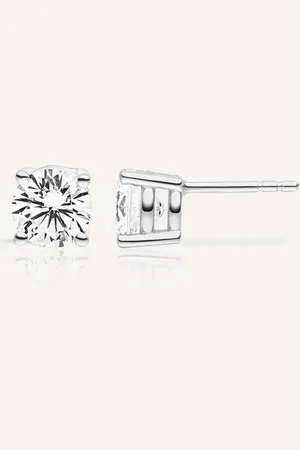 VEYNOU Ohrstecker ELLA aus 14 Karat Weißgold und 0,72ct. Diamanten