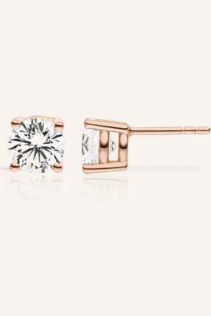 VEYNOU Ohrstecker ELLA aus 14 Karat Roségold und 0,46ct. Diamanten