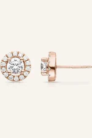 VEYNOU Ohrstecker CAMILLA aus 14 Karat Roségold und 0,32ct. Diamanten