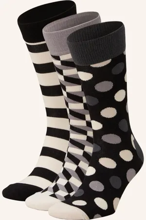 Happy Socks 4er-Pack Strümpfe CLASSIC BLACK & WHITE mit Geschenkbox