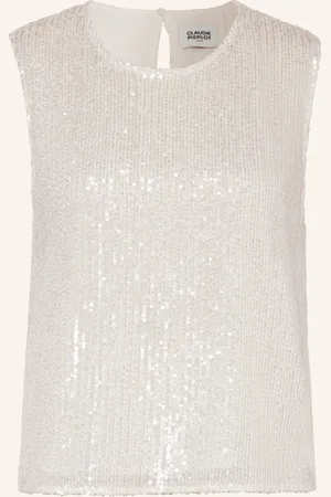 Claudie Pierlot Blusentop BEAU mit Cut-outs und Pailletten