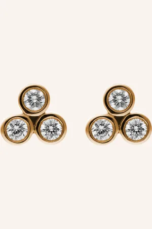Cada Ohrringe 3 STONES DIAMOND