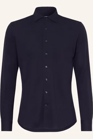 Profuomo Piqué-Hemd Slim Fit