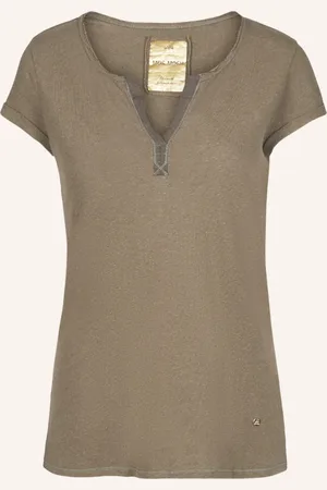Mos Mosh T-Shirt TROY mit Leinen