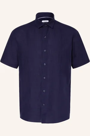 PAUL Kurzarm-Hemd Comfort Fit mit Leinen