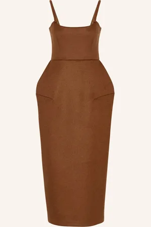 Max Mara Kamelhaar-Kleid BEA