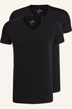 Ragman 2er-Pack V-Shirts