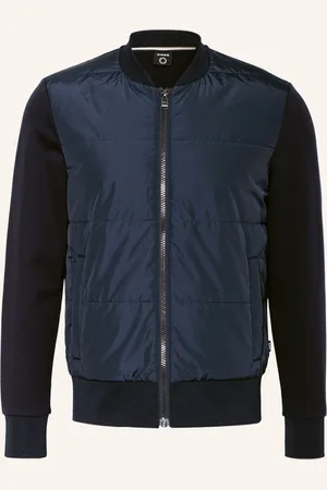 HUGO BOSS Sweatjacke SKILES im Materialmix