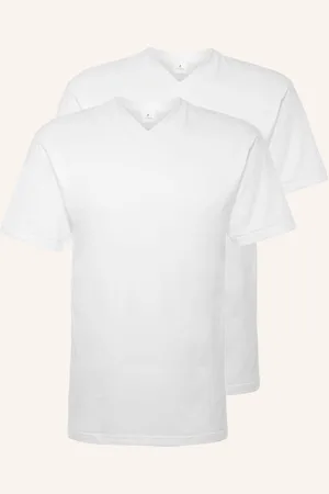 Ragman 2er-Pack V-Shirts