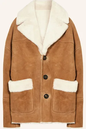 Dsquared2 Lederjacke mit Lammfell