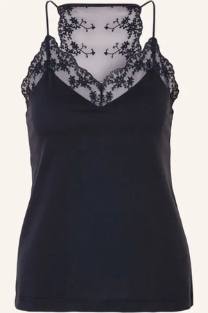 lanius Top mit Spitzenbesatz