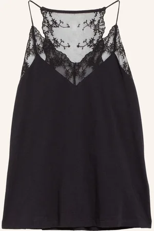 lanius Top mit Spitzenbesatz