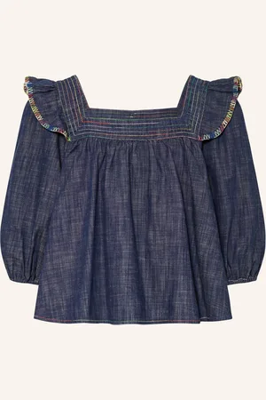 ZIMMERMANN Blusenshirt ALIGHT in Jeansoptik