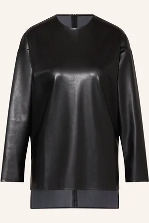 Wolford Shirt in Lederoptik mit 3/4-Arm