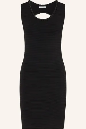 Mrs & HUGS Strickkleid mit Cut-out und Schmucksteinen