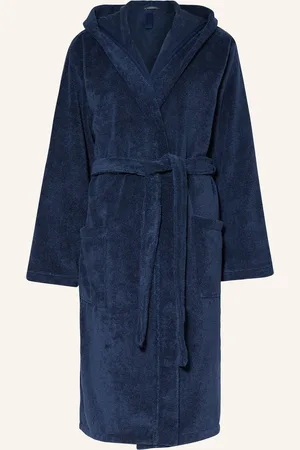 Schiesser Damen-Bademantel ESSENTIALS mit Kapuze