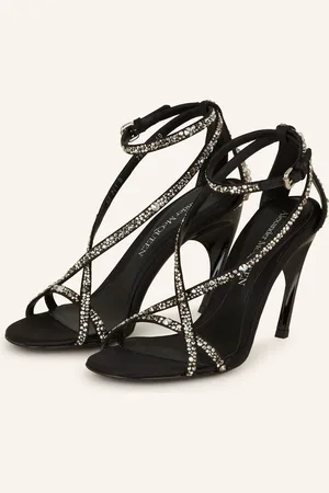 Alexander McQueen Sandaletten mit Schmucksteinen