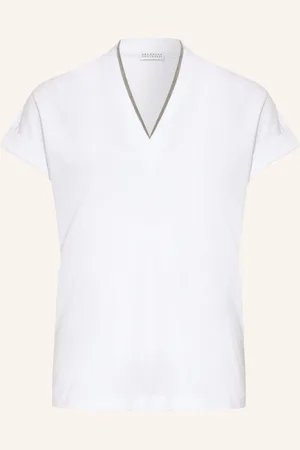 Brunello Cucinelli T-Shirt mit Schmucksteinbesatz