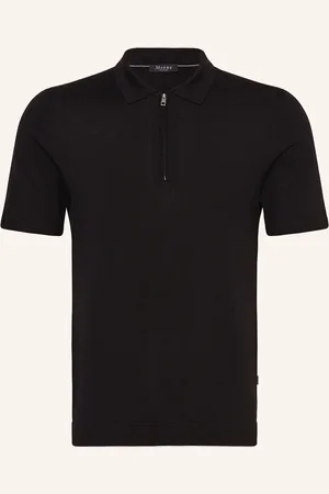 Maerz Strick-Poloshirt aus Merinowolle