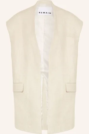 REMAIN Oversized-Weste aus Leinen