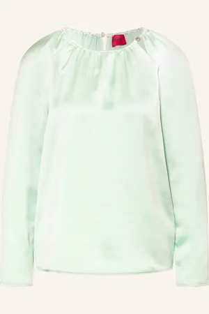 HUGO BOSS Blusenshirt CACELIA aus Satin mit Cut-outs