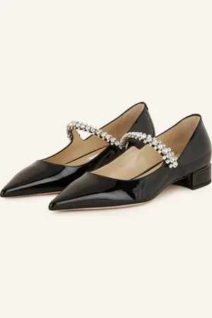 Jimmy Choo Mary-Jane-Ballerinas mit Schmucksteinen