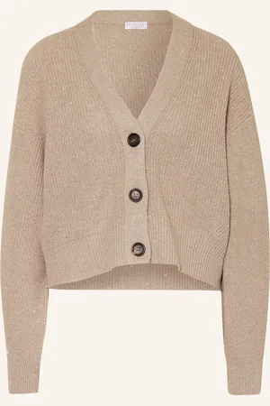 Brunello Cucinelli Strickjacke mit Cashmere und Pailletten
