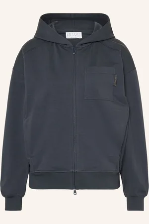 Brunello Cucinelli Sweatjacke mit Schmucksteinen
