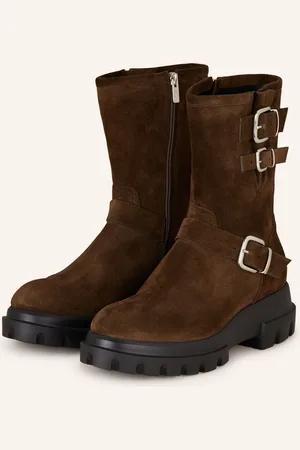 AGL ATTILIO GIUSTI LEOMBRUNI Biker Boots CHUNKY BIKER