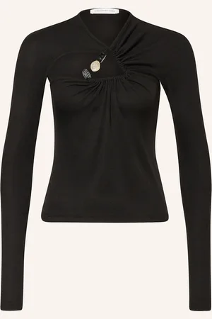 CHRISTOPHER ESBER Longsleeve mit Cut-outs und Schmucksteinen