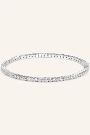VEYNOU Armreif ETERNAL aus 14 Karat Weißgold und 4,0ct. lab-grown Diamanten