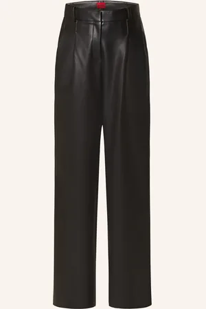 HUGO BOSS Hose HAWINE in Lederoptik