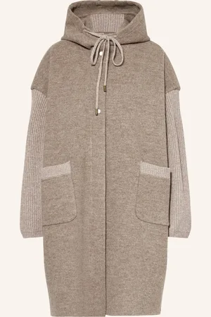 Grace Oversized-Mantel im Materialmix