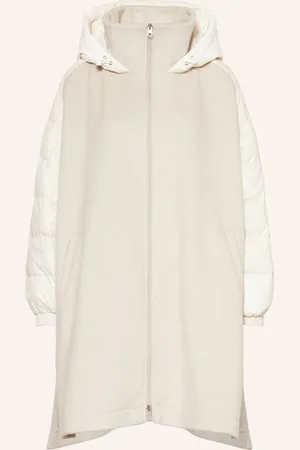 Grace Oversized-Mantel im Materialmix