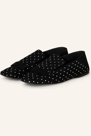 Sergio Rossi Slipper mit Schmucksteinen