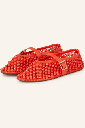 Alaïa Mary-Jane-Ballerinas mit Schmucksteinen