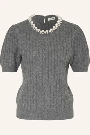 Sandro Strickshirt mit Schmuckperlen