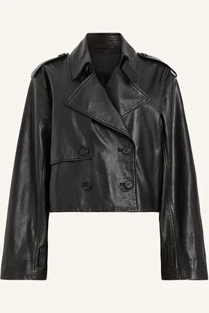 AllSaints Cropped-Trenchcoat HENDRY aus Leder