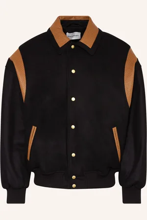 Drôle de Monsieur College-Jacke im Materialmix