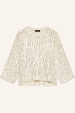 PESERICO SIGN Pullover mit 3/4-Arm und Alpaka