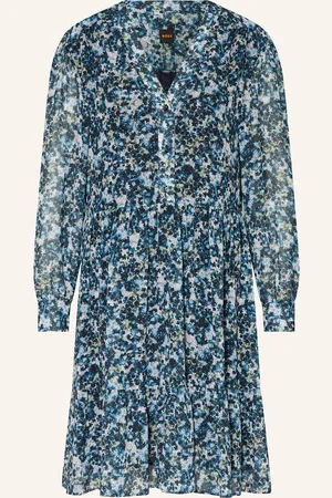 HUGO BOSS Kleid DIMETA mit Rüschen