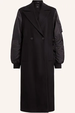 AllSaints Mantel PAULAH im Materialmix