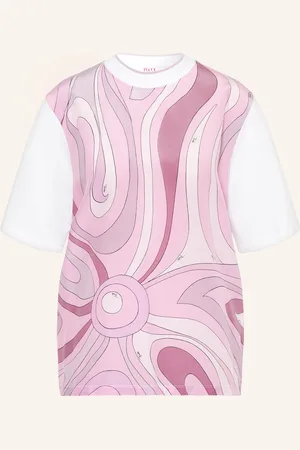 Puccini T-Shirt im Materialmix
