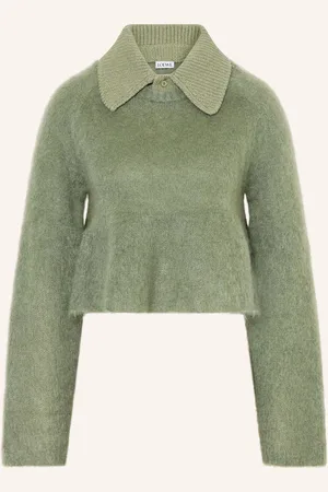 Loewe Cropped-Pullover mit Mohair