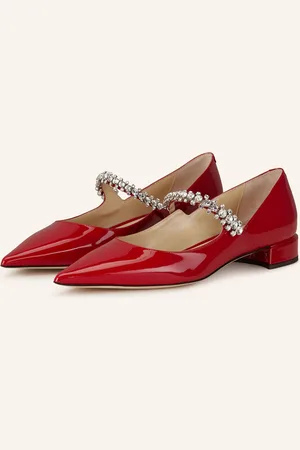 Jimmy Choo Mary-Jane-Ballerinas mit Schmucksteinen