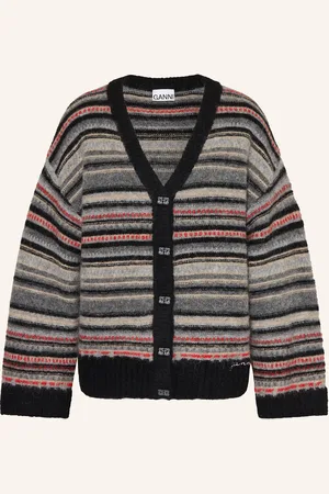 Ganni Strickjacke mit Alpaka