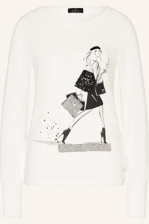 monari Longsleeve mit Schmucksteinen und Pailletten
