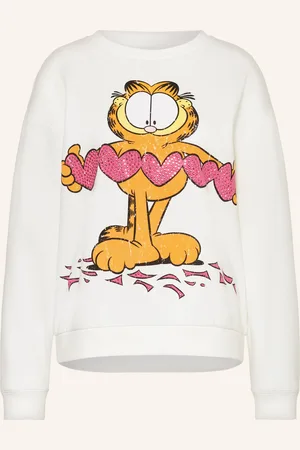Frogbox Oversized-Sweatshirt mit Schmucksteinen