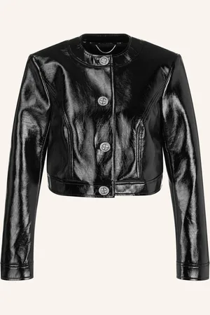 Marc Cain Cropped-Jacke in Lederoptik
